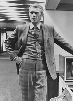 Steve McQueen in a publicity photograph for The Thomas Crown Affair