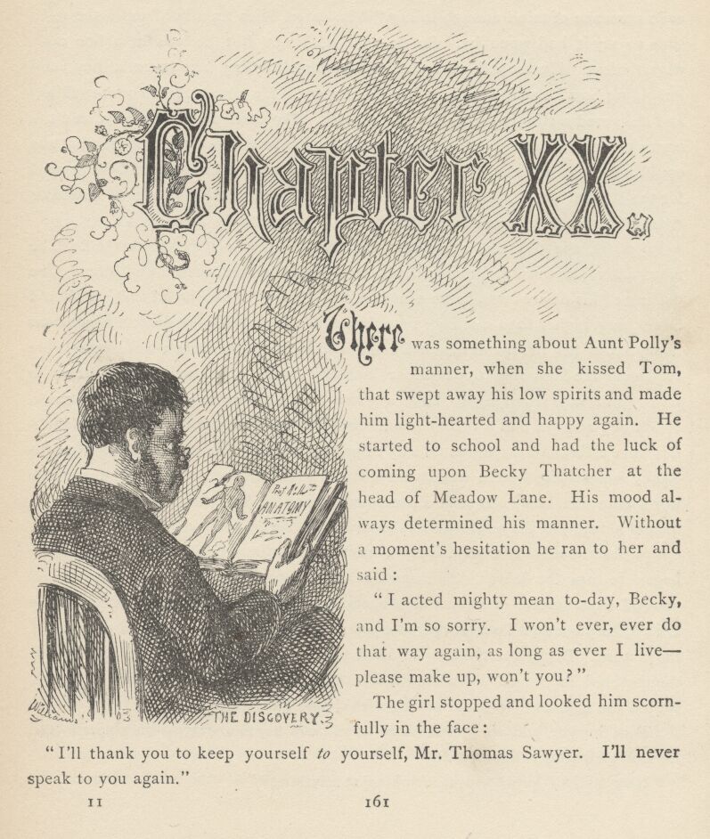 True Williams illustration from The Adventures of Tom Sawyer