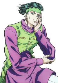 Rohan Kishibe in the Diamond Is Unbreakable anime adaptation of JoJo’s Bizarre Adventure