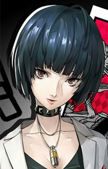 Tae Takemi, the doctor in Persona 5, in Atlus character artwork