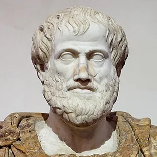Sculpted bust depicting Aristotle