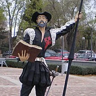 Sculpture depicting Don Quixote in Ciudad Real