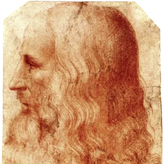 Traditional portrait drawing associated with Leonardo da Vinci