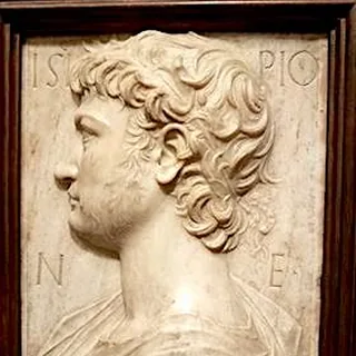 Imagined Renaissance portrait of Scipio Africanus, not a surviving contemporary likeness